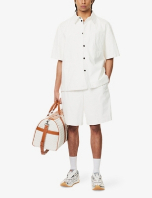 BOTTEGA VENETA: Papery Short-Sleeves Leather Shirt