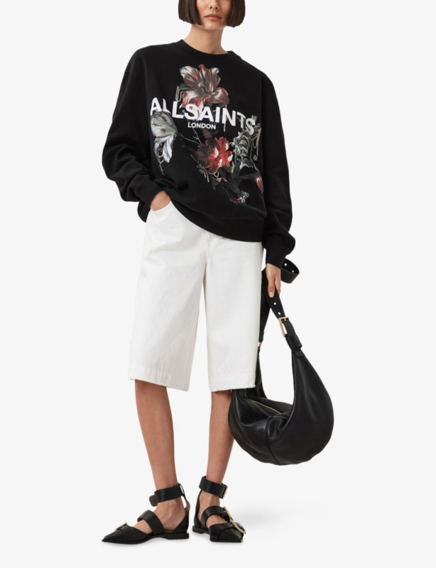 Ania Etta Graphic-Print Relaxed-Fit Cotton Sweatshirt