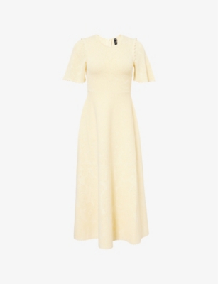 NEEDLE AND THREAD: Floral Pointelle Knit Gown