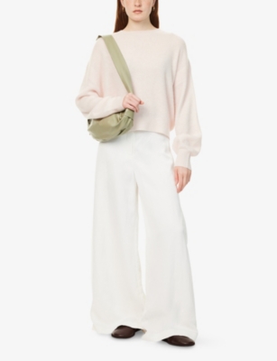 Shop Le Kasha Womens Nude Regular-fit Round-neck Cashmere-knit Jumper