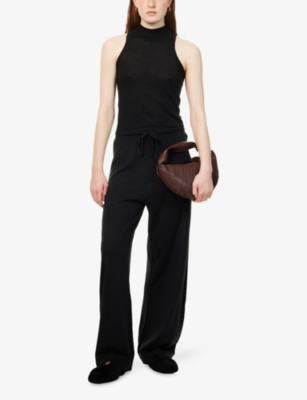 LE KASHA WOMENS LE KASHA REGULAR-FIT HALTER-NECK CASHMERE-KNIT TOP 