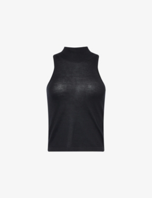 LE KASHA: Regular-fit halter-neck cashmere-knit top
