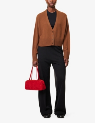 LE KASHA: Cropped Relaxed-Fit Cashmere Knitted Cardigan