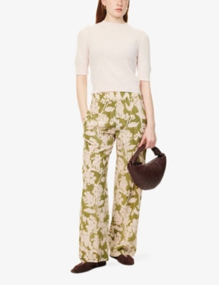 LE KASHA: Regular-fit short-sleeve cashmere-knit jumper