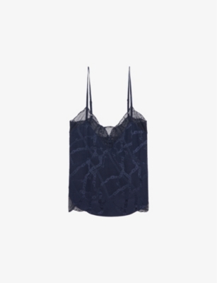 ZADIG&VOLTAIRE: Cyoko V-Neck Silk Camisole