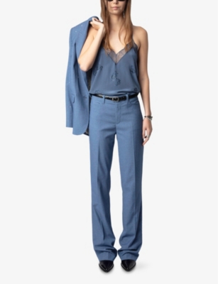 ZADIG&VOLTAIRE: Christy Floral-Pattern Silk Camisole