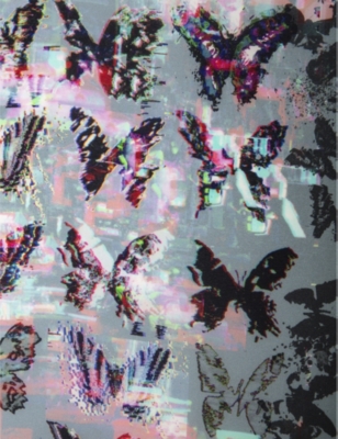 Blondie Butterfly-Print Silk Scarf