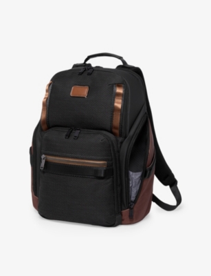 TUMI: Search Leather-Trim Shell Backpack