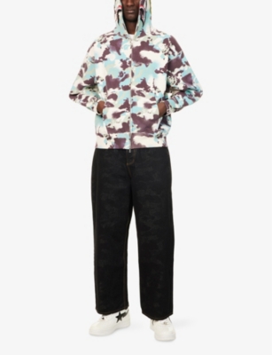 A BATHING APE: Camouflage-Print Relaxed-Fit Cotton Hoody