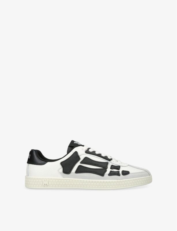 Pacific Bones Logo-Embossed Leather Low-Top Trainers