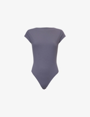 REPRESENT: Owners Club Cap-Sleeve Stretch-Woven Bodysuit