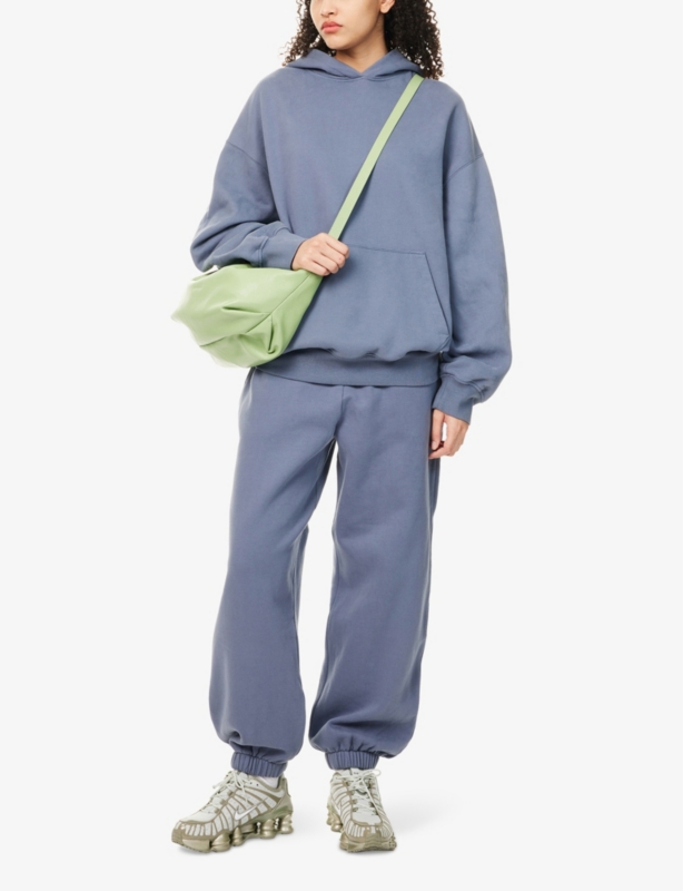 Owners Club Two-Slip-Pockets Wide-Leg High-Rise Cotton-Jersey Jogging Bottoms