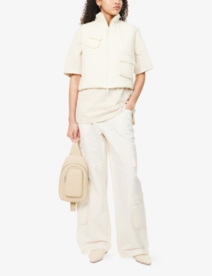 REPRESENT: Revolver Cropped Woven Gilet