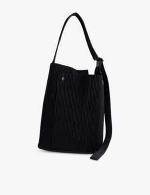 HOMME PLISSE ISSEY MIYAKE: Utility Plisse Knitted Tote Bag