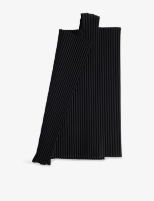 HOMME PLISSE ISSEY MIYAKE: Overlap Plisse Knitted Tote Bag