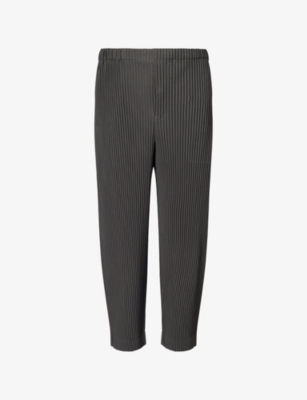 HOMME PLISSE ISSEY MIYAKE: March Drawstring Knitted Trousers