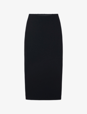 THE WHITE COMPANY: Slim-Fit Rear-Slit Stretch-Jersey Maxi Skirt