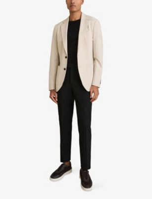 REISS: Found Slim-Fit Drawstring Woven Trousers