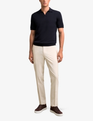 Reiss Mens Stone Found Slim-fit Stretch-woven Trousers In Multi