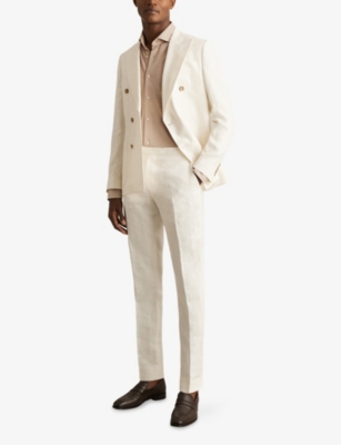 REISS: Bobby Regular-Fit Cutaway-Collar Modal-Blend Shirts