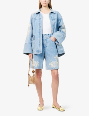 ALEMAIS: Charlene Denim Short