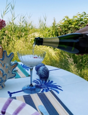 Anna + Nina Ocean Optic Champagne Glass In Transparent
