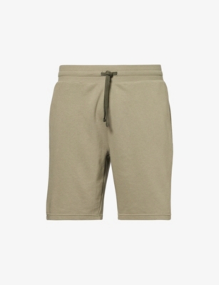 EMPORIO ARMANI: Side-Stripe Elasticated-Waist Cotton-Jersey Shorts