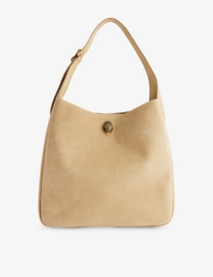 KURT GEIGER LONDON: Bond Signature-Hardware Leather Shoulder Bag