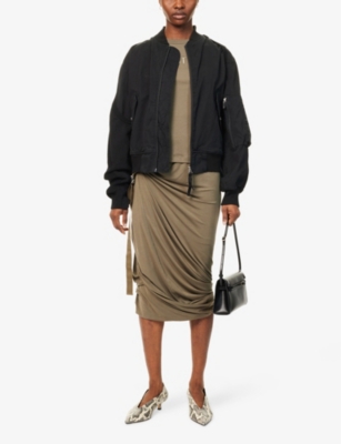 HELMUT LANG: Embellished Brand-Embroidery Regular-Fit Stretch-Cotton Jacket