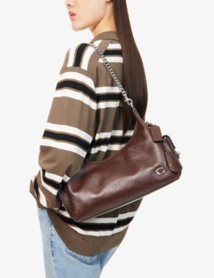 COACH: Juliet Cargo Pocket 30 Leather Shoulder Bag