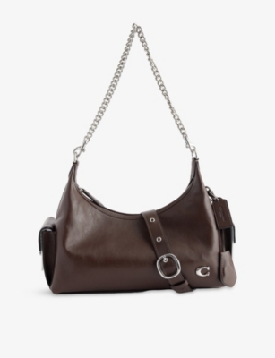 COACH: Juliet Cargo Pocket 30 Leather Shoulder Bag