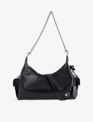 COACH: Juliet Cargo Pocket 30 Leather Shoulder Bag