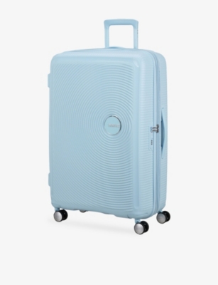 American Tourister Mens Soundbox Expandable Four-wheel Shell Suitcase 77cm Pastel Blue In Pastel Blue