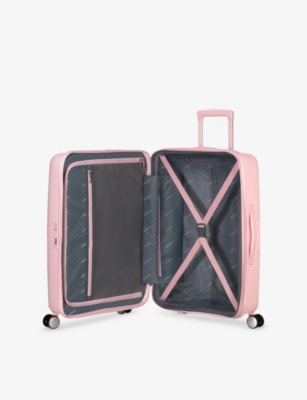 American Tourister Soundbox Expandable Medium Four-wheel Shell Suitcase 67cm Pastel Pink In Pastel Pink