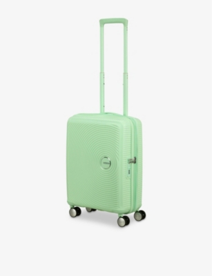 American Tourister Soundbox Expandable Four-wheel Shell Cabin Suitcase 55cm Pastel Green In Pastel Green