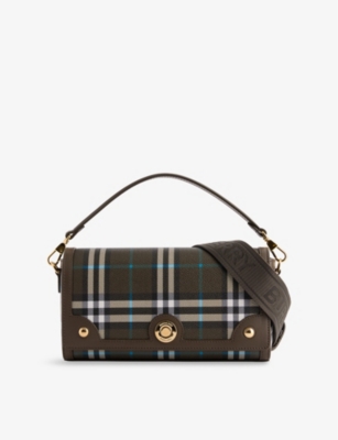 BURBERRY NOTE SMALL CROSSBODY BAG IN COATED CANVAS