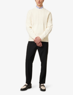 DUNHILL: Cable-Knit Cotton Jumper