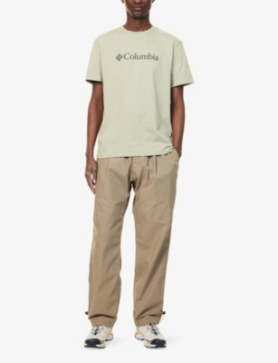 COLUMBIA: Logo-Print Crewneck Cotton T-Shirt