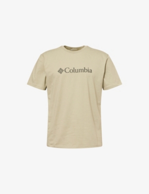 COLUMBIA: Logo-Print Crewneck Cotton T-Shirt