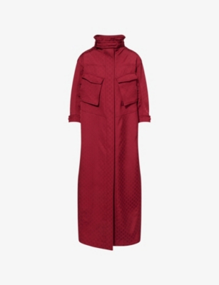 GUCCI: Monogram Flap-Pockets Woven Jacket