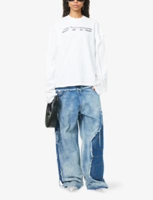 OTTOLINGER: Grafik Long-Sleeve Cotton-Jersey T-Shirt
