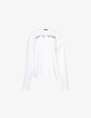 OTTOLINGER: Grafik Long-Sleeve Cotton-Jersey T-Shirt
