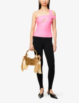 OTTOLINGER: Cut-Out One-Shoulder Stretch-Woven Top