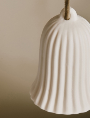 THE WHITE COMPANY: Ceramic Bell porcelain Christmas Decoration