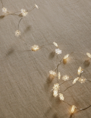 THE WHITE COMPANY: 80-Bulb Snowflake LED Fairy Lights