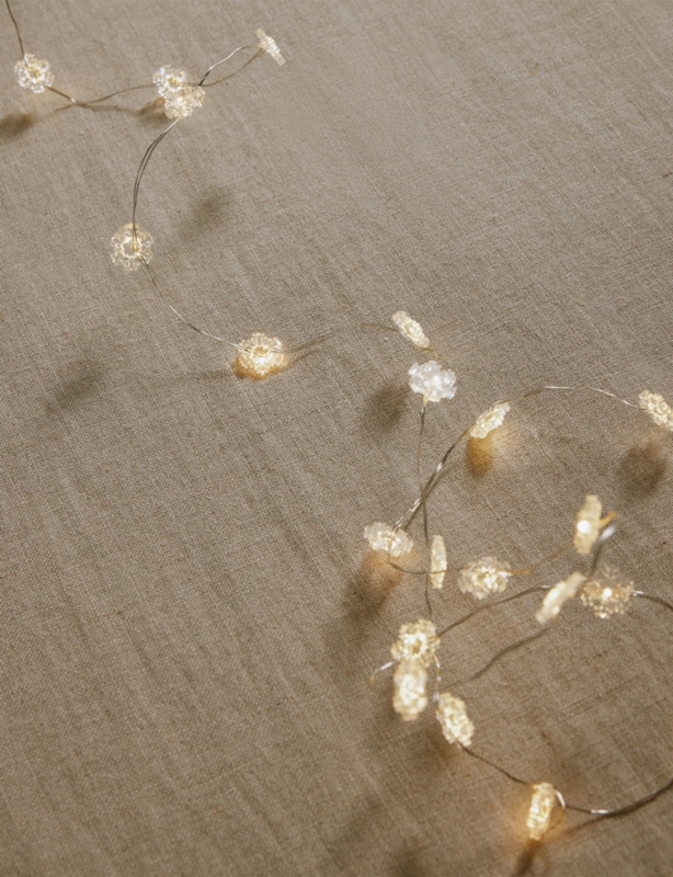 80-Bulb Snowflake LED Fairy Lights