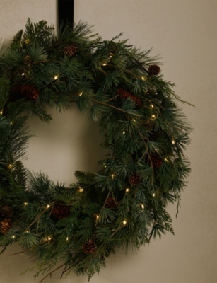 THE WHITE COMPANY: Ultimate Fir Tree Artificial Christmas Wreath