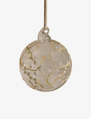 THE WHITE COMPANY: Painted Borosilicate-Glass Christmas Bauble
