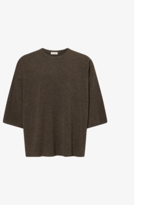 FEAR OF GOD: Crewneck Three-Quarter-Sleeve Melange Merino-Wool Jumper