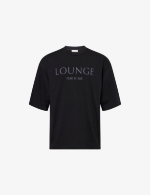 FEAR OF GOD: Printed Oversized Cotton-Jersey T-Shirt